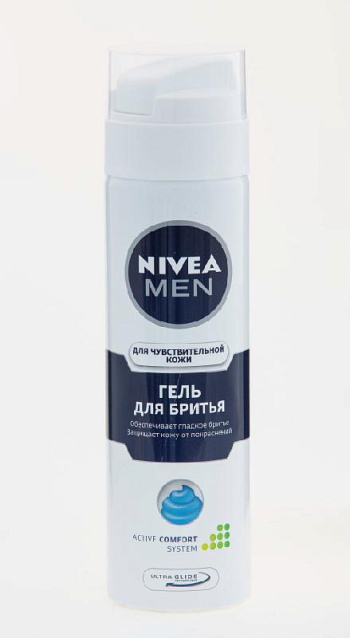 Гель для бритья NIVEA for men для чувств. кожи 200мл