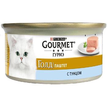 Корм Gourmet Gold для кошек с тунцом 85гр